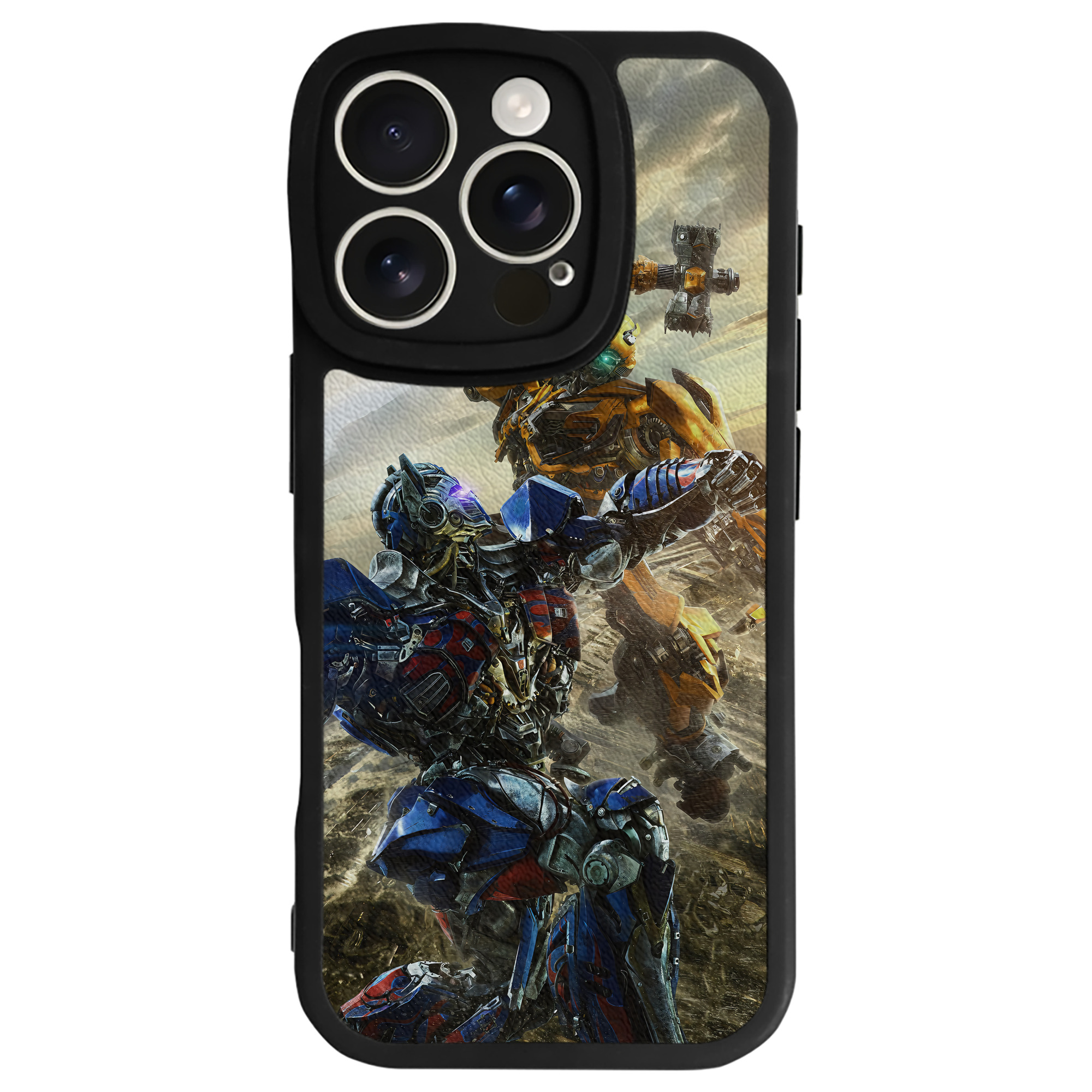 （画像用） Transformers トランスフォーマー 【iPhone 16シリーズ対応】シリコンスマホケース（レザー調） 材質：シリコン